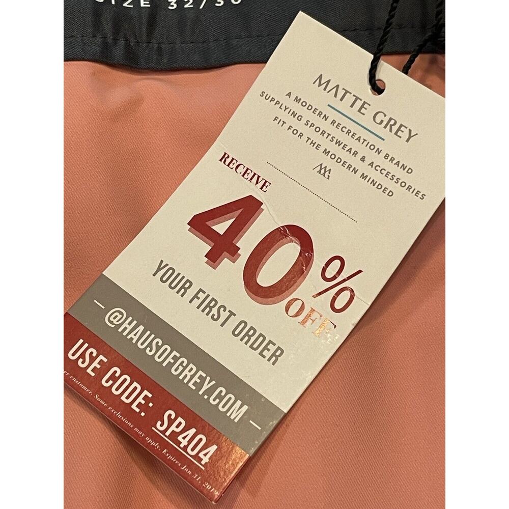 32 X 30 NWT Matte Grey Haus of Grey Desert Rose Wayfarer Golf Pants - - Picture 9 of 10